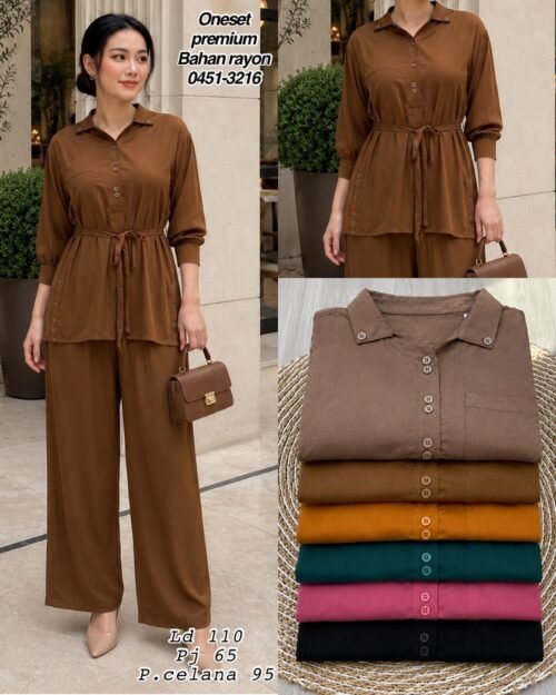 One Set Premium Bahan Rayon Twill / Rayon Polos