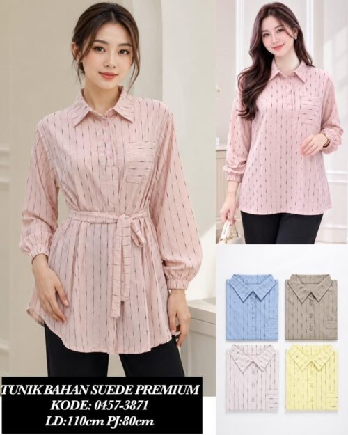 0457 atasan bahan suede / 0457