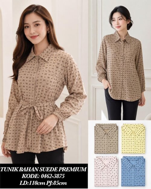 0462 atasan bahan suede / 0462