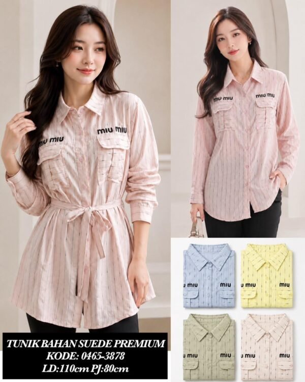0465 A atasan bahan suede / 0465
