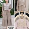 0482 midi dress bahan import korean nr rompi fairy crepe /0482