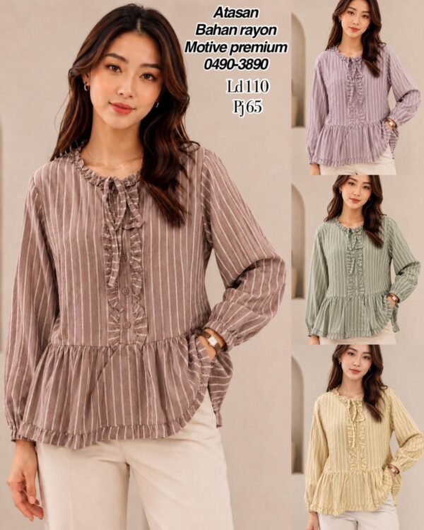 atasan bahan rayon twill motive/0490