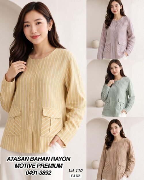 atasan rayon twill motive /0491