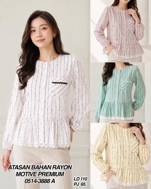 atasan bahan rayon motive/ 0514 A