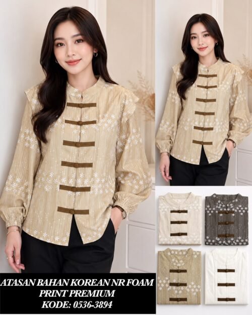 atasan bahan KOREAN NR PRINT/0536