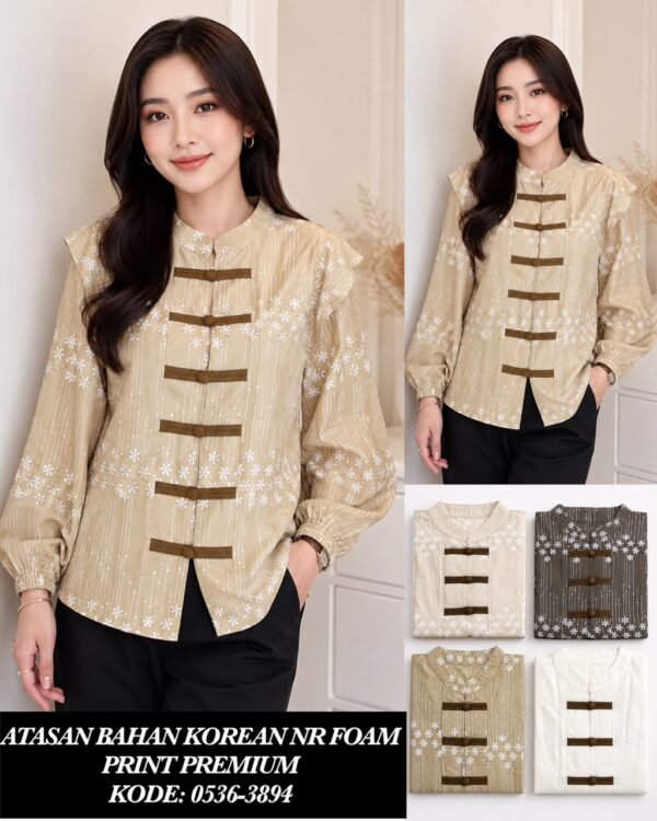 atasan bahan KOREAN NR PRINT/0536