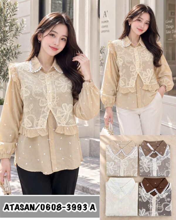 atasan bahan korean nr print /0608A