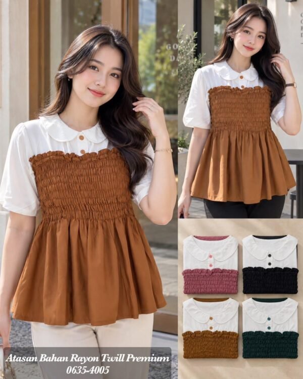 atasan bahan rayon twill/0635