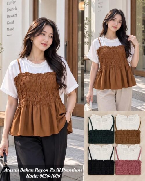 atasan bahan rayon twill/0636