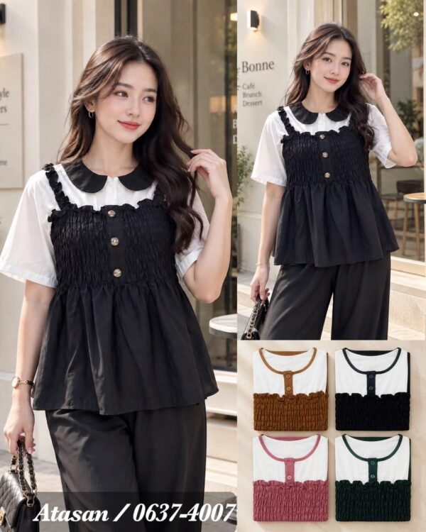atasan bahan rayon twill/0637