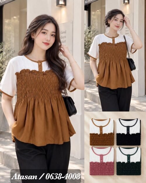 atasan bahan rayon twill/0638