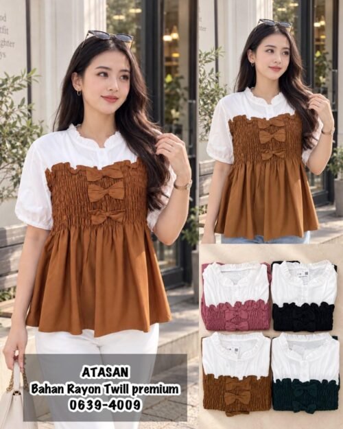 atasan bahan rayon twill/0639