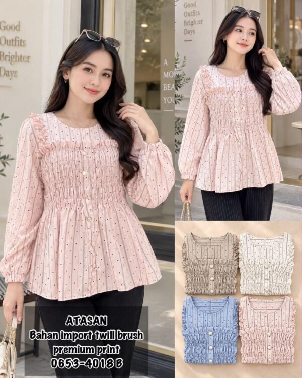 0653B atasan bahan import twill brush premium print/0653 A
