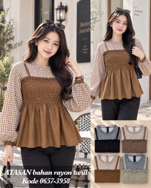 atasan bahan rayon twill/0657