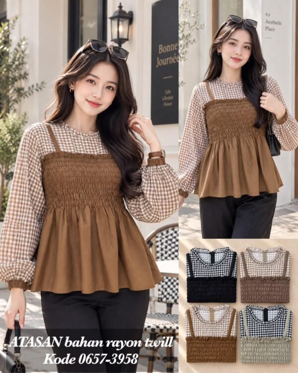 atasan bahan rayon twill/0657