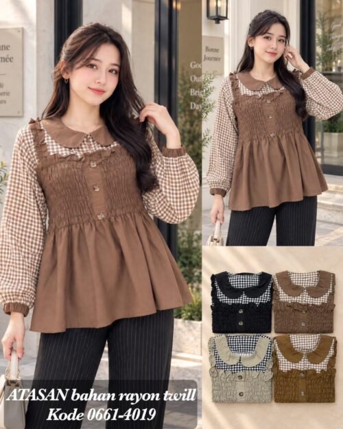 atasan bahan rayon twill/0661