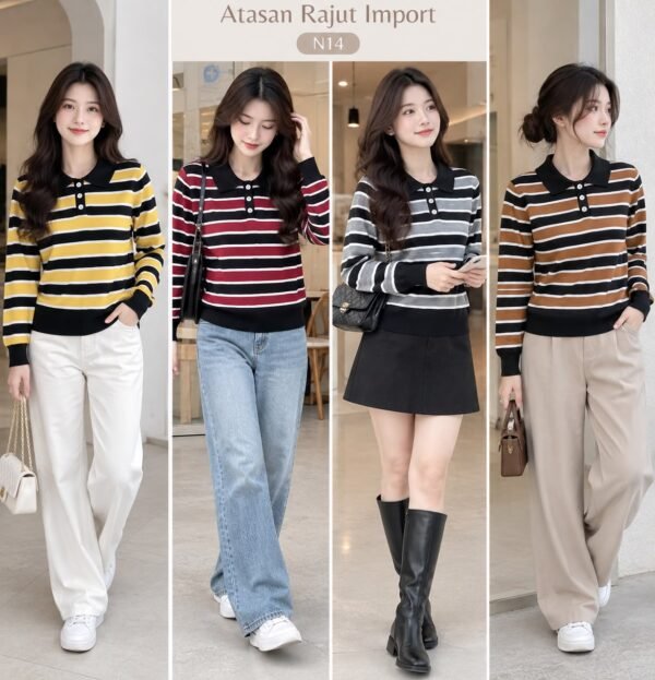 atasan rajut import/ N14