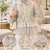 atasan bahan import tencel crepe foam print mix tencel chain emroiderry