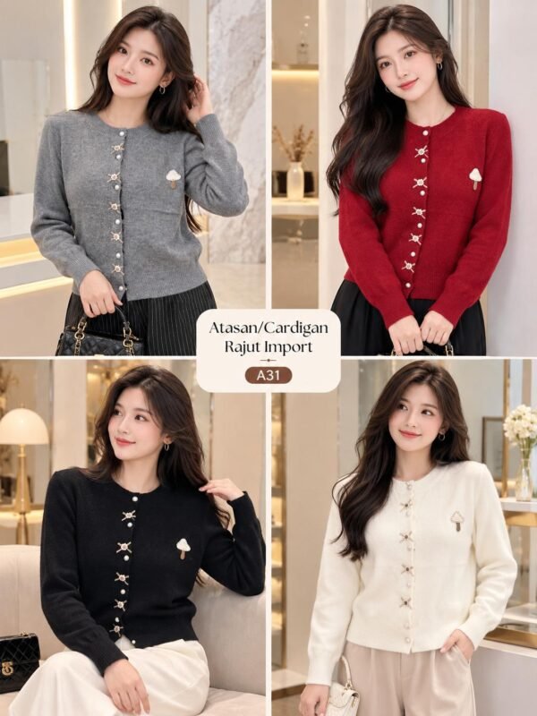 A31 atasan rajut/cardigan import
