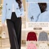 A35A atasan rajut/cardigan import
