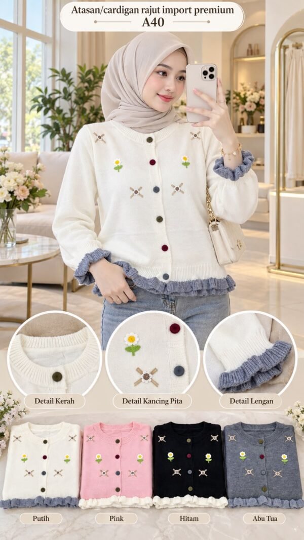 atasan rajut/cardigan import