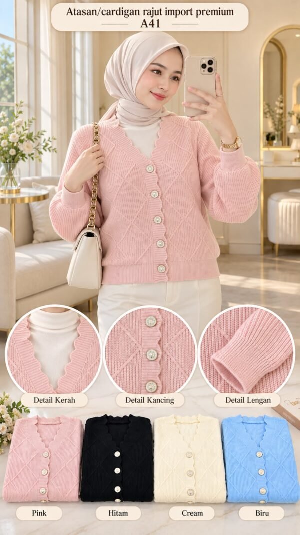 atasan rajut/cardigan import