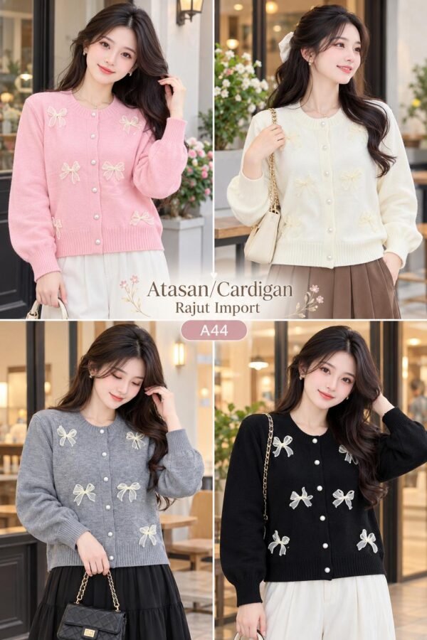 A44 atasan rajut/cardigan import