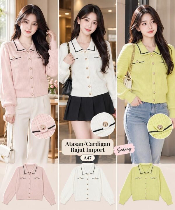 atasan rajut/cardigan import