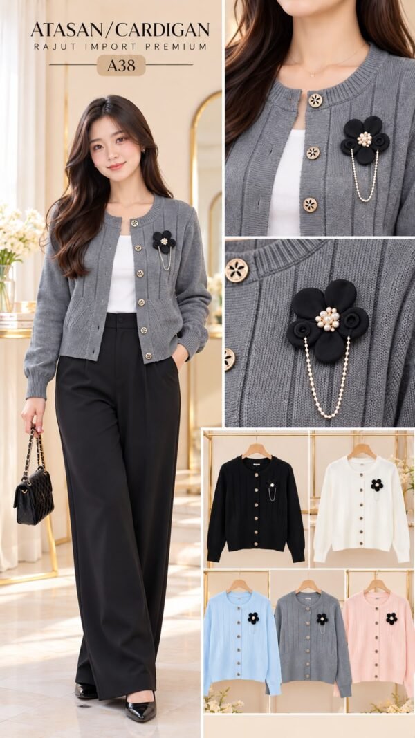 atasan rajut/cardigan import