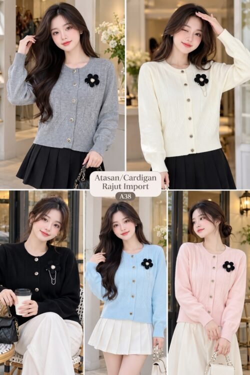 atasan rajut/cardigan import