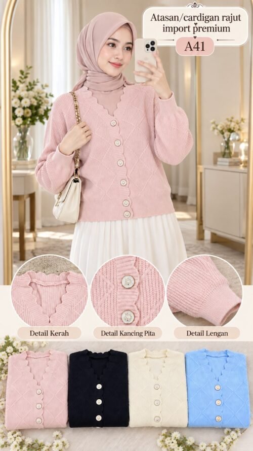 atasan rajut/cardigan import