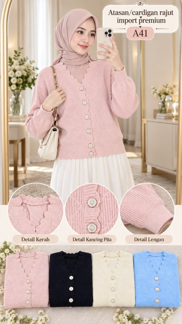 atasan rajut/cardigan import