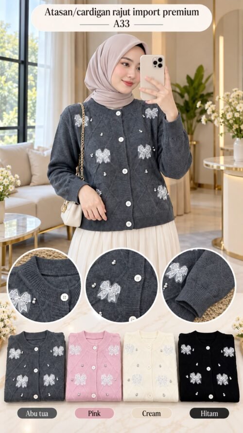 atasan rajut/cardigan import